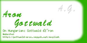 aron gottwald business card